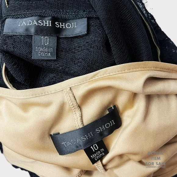 TADASHI SHOJI Camilla Lace Tea-Length Dress - Picture 7 of 7